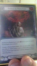 Flesh and Blood TCG : Arcane Rising :  : RED  RARE :  Reduce To Runechant FOIL