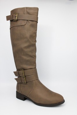 taupe riding boots