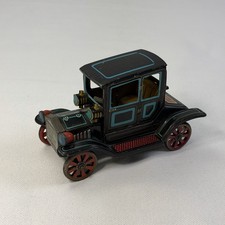 1917 FORD Tin Toy Friction Car JAPAN NO-1427 Vintage Antique Black