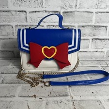 Sailor Moon Bag Navy Cotton Custom Anime Cosplay Used Good Condition