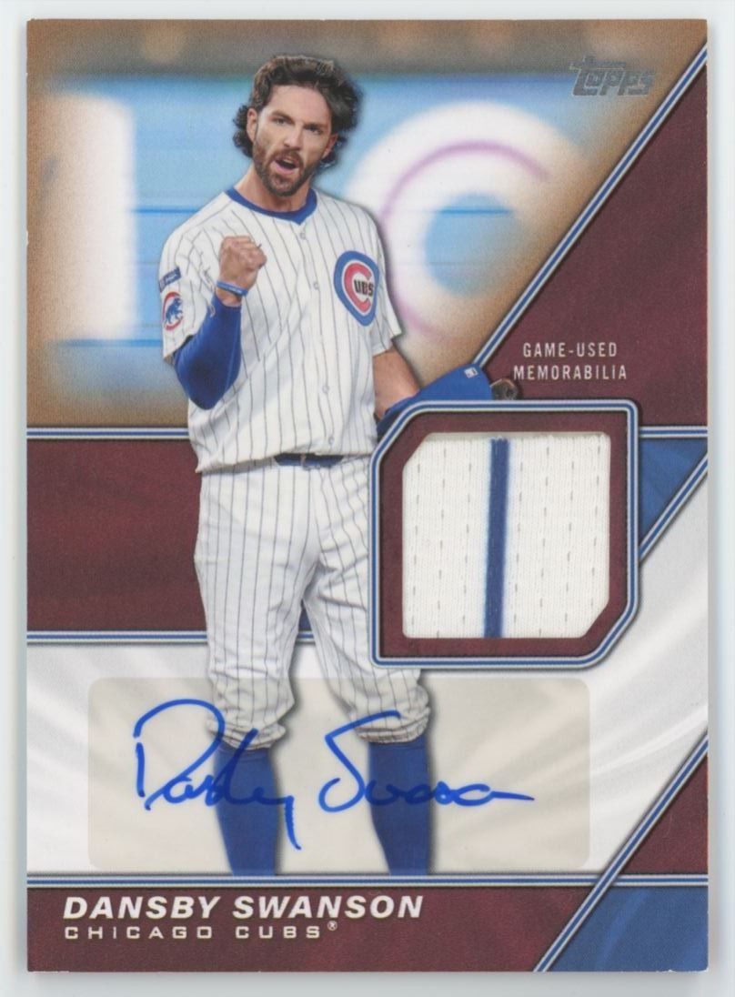 2026 Topps Major League Relic GOLD Dansby Swanson Auto Patch 50/50 #MLM2-DS C14