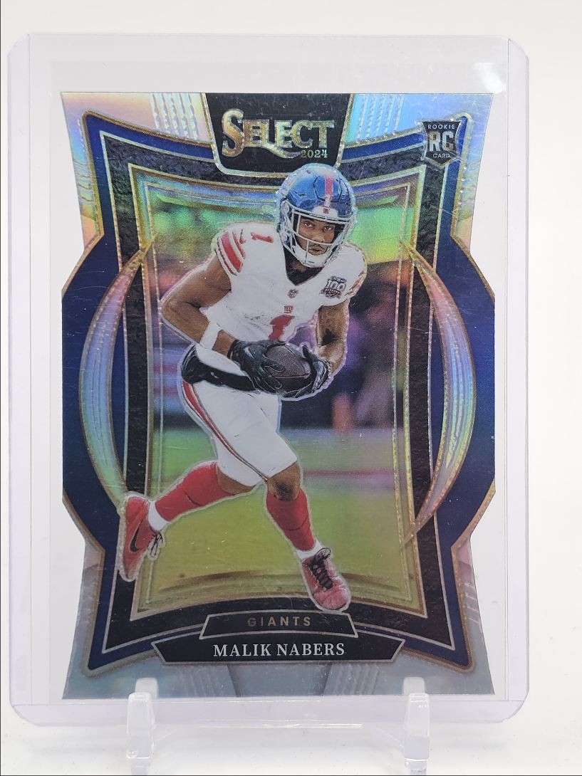MALIK NABERS 2024 SELECT CONCOURSE ROOKIE SILVER PRIZM DIE CUT RC Q0521