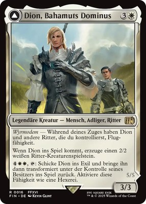 MTG Magic the Gathering FIN Dion Bahamut's Dominant 0016 rare deutsch