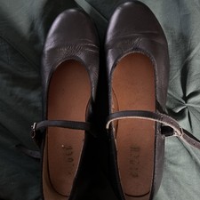 Bloch Sz 9.5 Show-Tapper Leather Tap Shoes Women strap low heel