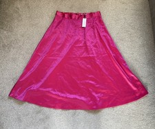 Image of Wallis Satin Skirt a Line Midi Size 14