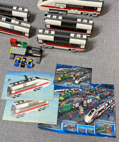 Lego City 7897 Train With Instructions Figures & Extra Trains See Description