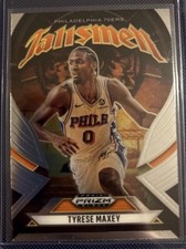 TYRESE MAXEY 2024-25 PANINI PRIZM BLACK TALISMEN SILVER 76ERS #17