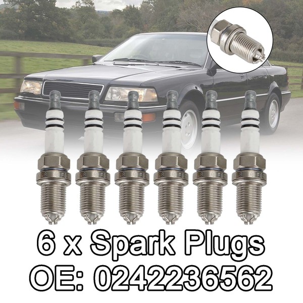 6X GlüHkerzen 0242236562 FüR BMW E36 E46 323I 325I 328I 330I E39 UK-image