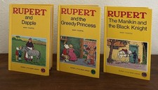 Vintage Rupert Bear Little Bear Library Bundle (3 Books) 1970s by Mary Tourtel