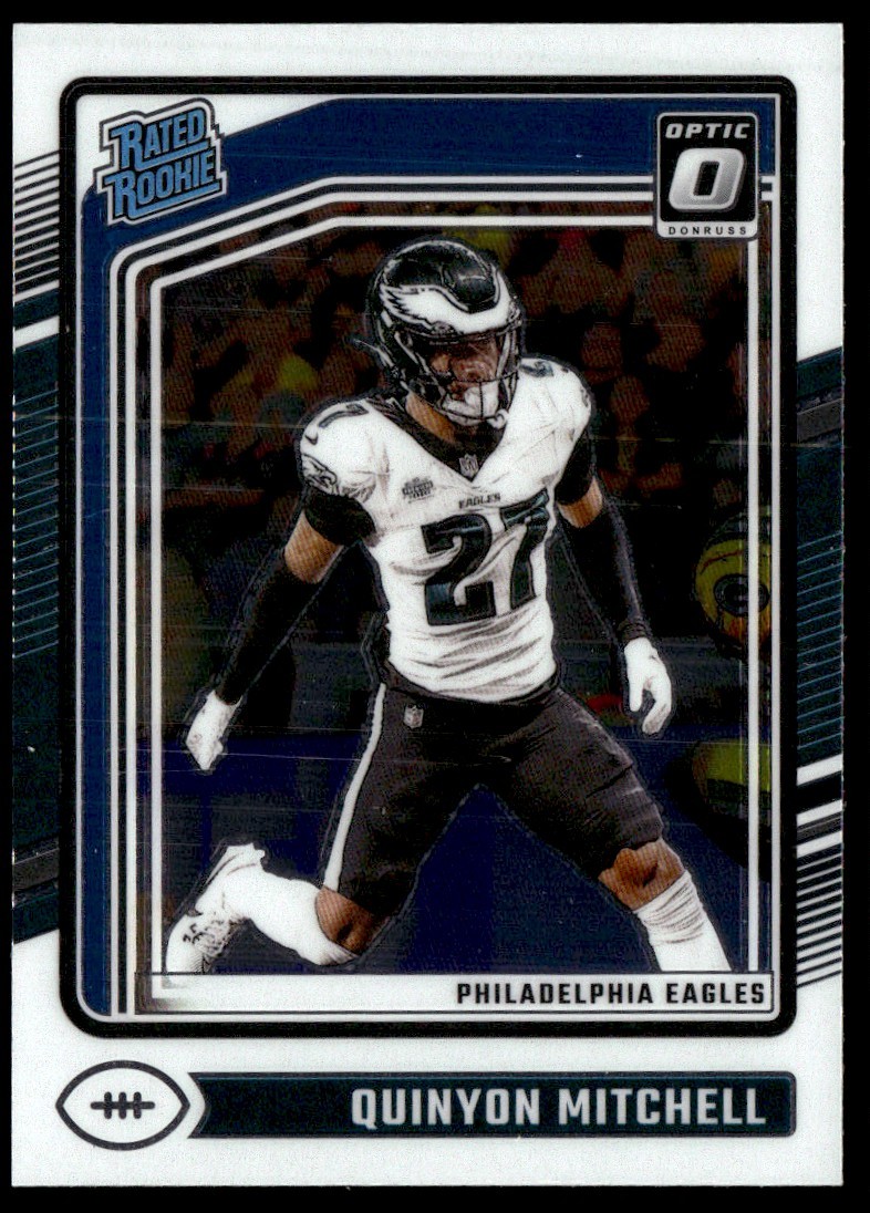 QUINYON MITCHELL 2024 DONRUSS OPTIC RATED ROOKIE RC PHILADELPHIA EAGLES #282