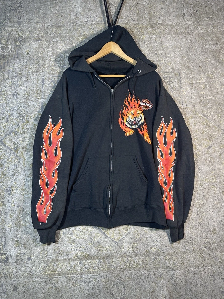 harley davidson zip up hoodie products for sale | eBay