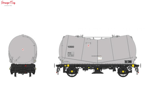 Heljan PCA Kesselwagen BCC grau 10800 Spur O  | Zustand: New