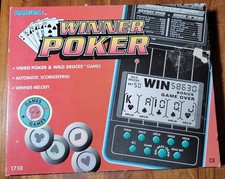 RADICA Winner Poker Model 1710 Handheld Electronic Video Game Tested with Box