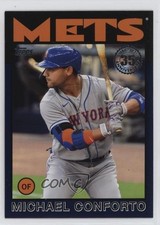 2021 Topps 1986 Baseball 35th Anniversary Series 2 Blue Michael Conforto 11cz