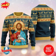 Jesus Christmas Ugly Sweater, Jesus Family Christmas Sweater, Nativity Scene