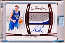 2023-24 Flawless Luka Doncic Horizontal Ruby Patch Auto #HPA-LDD (04/15)