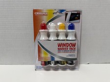 Chroma Window Marker Pack / 4 Washable Glass Markers / NIB