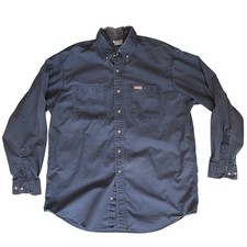 Y2k Vintage Distressed Carhartt Button Up Long Sleeve Work Shirt Streetwear