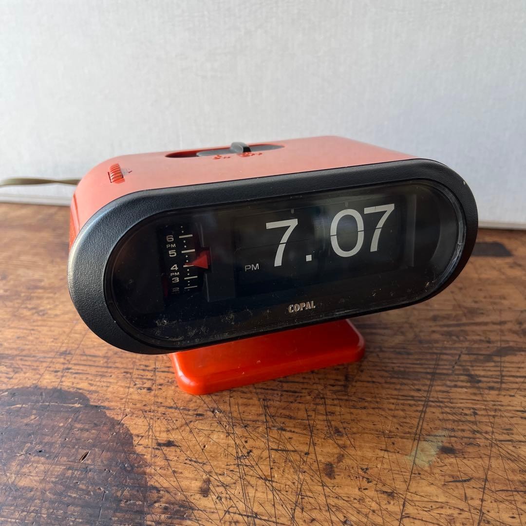 COPAL Flip Clock mid century showa retro space age tested work