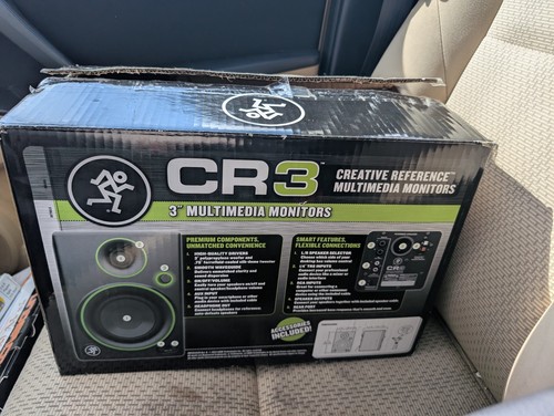 Mackie CR3 Creative Reference 3" Multimedia Monitors (Pair) NEW Open Box - Picture 2 of 5