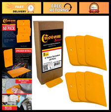 5" Plastic Body Filler Spreader Tools - 50 Pack for Auto Repair, Putties, Epoxy,