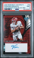 2025 BOWMAN BEST UNIVERSITY GREATNESS AWAITS AUTOS FERNANDO MENDOZA 7/10 PSA 9