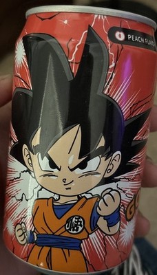 Goku- Peach Soda Dragon Ball Z Super Anime Beverage Ocean bomb Limited edition