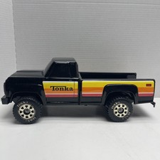 1980's Tonka Black Pick Up Truck Black Windows 1926