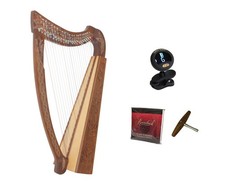 Roosebeck 22-String Heather Harp w/ Chelby Levers  Clip-on Tuner