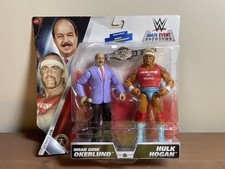 WWE Mean Gene Okerlund Hulk Hogan Main Event Showdown Wrestling Figure WWF NIB
