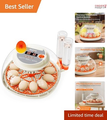 Egg Incubator Digital Control Automatic Egg Turning Humidity Monitoring