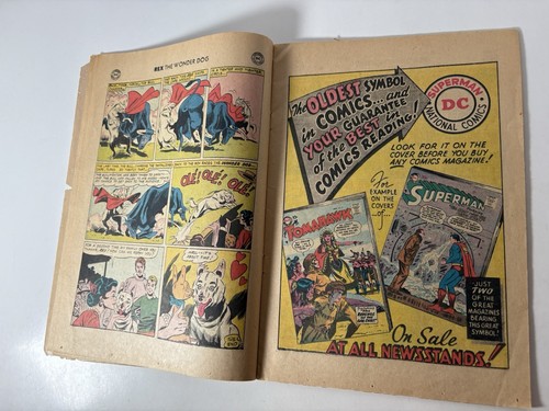 Adventures of Rex the Wonder Dog #36 DC Comics 1957 Vintage Book Bag & Board - Picture 3 of 8