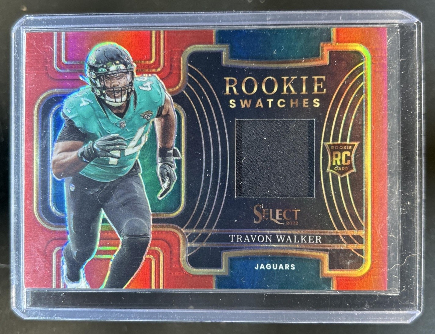 Travon Walker Panini Select Rookie Swatches #RSW14 Red