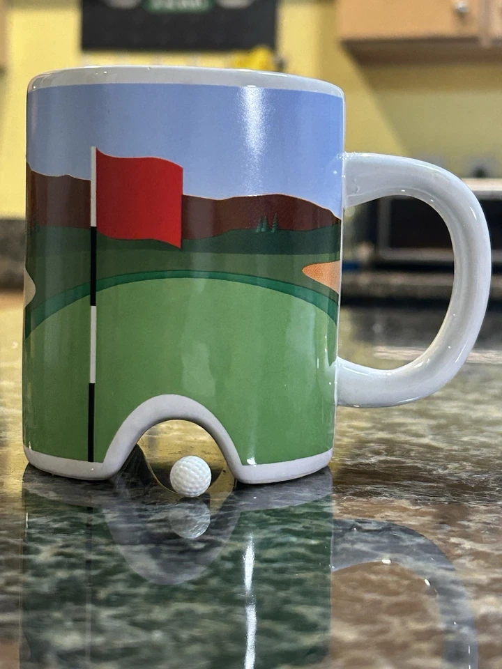 Golf Mug - Putter Cup Coffee Mug - Plus Mini Golf Ball - No Putter - Kikkerland - Image 3 of 4