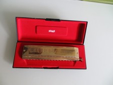 Hohner Super 64 Chromonica Mundharmonika Gold...
