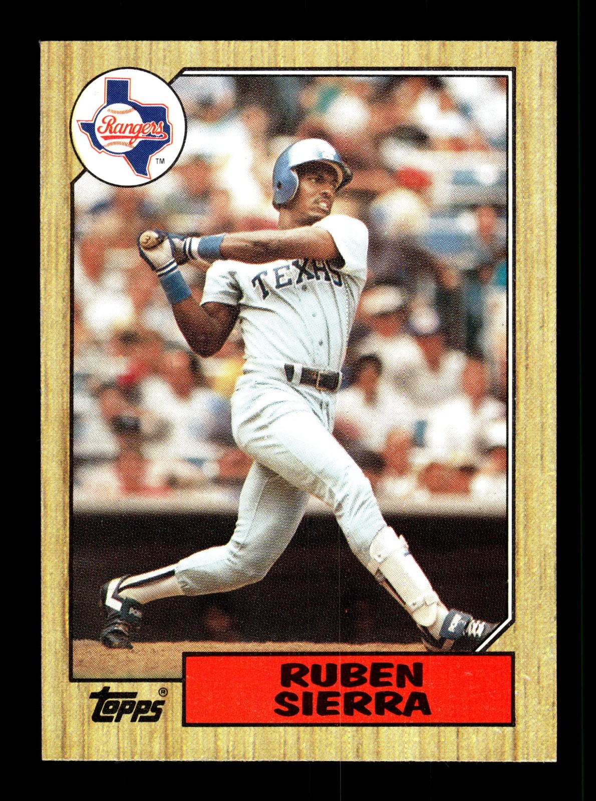 RUBEN SIERRA ⚾ 1987 Topps #261 Texas Rangers Rookie (RC)