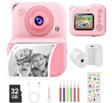 Kids Instant Camera Printer,1440P HD Instant Camera for Kids 2.4'' Screen Digita