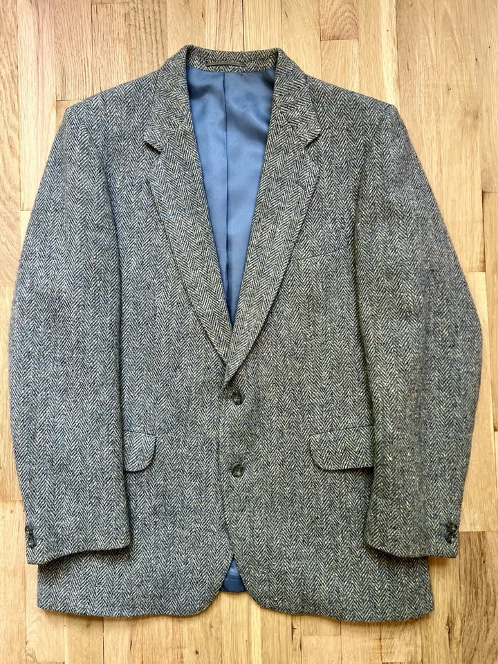 Vintage Magee Tailored Donegal Handwoven Irish Tweed Mens 42 Wool Blazer Ireland - Image 2 of 4