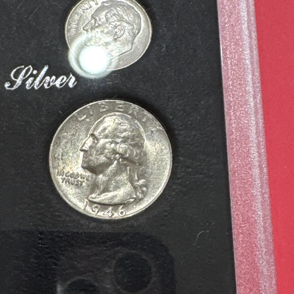 1946-U.S. Coin Set In A Genuine Mint Set Holder Nice 90% Silver Investment! - Image 4 of 4