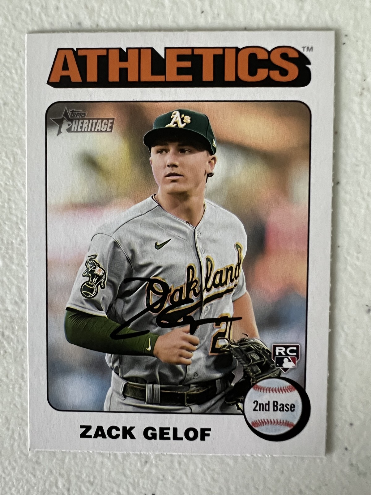 2024 Topps Heritage #346 Zack Gelof White Border