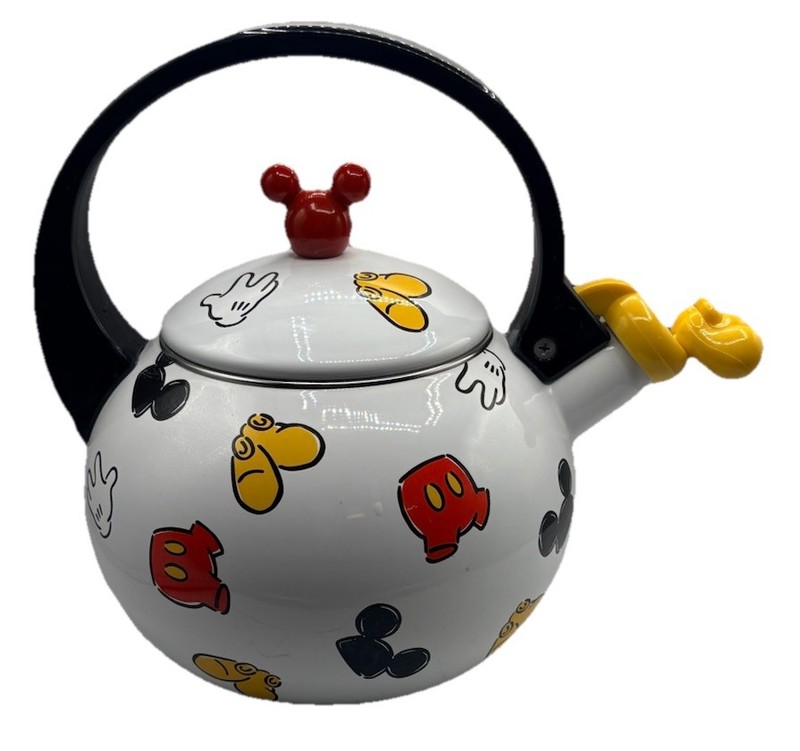 RARE Vintage Disney Mickey Mouse Body Parts Tea Kettle Teapot White