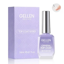 18ml Gel Top Coat, Superior High Gloss Shiny Nail Polish Finish, Long Lasting...