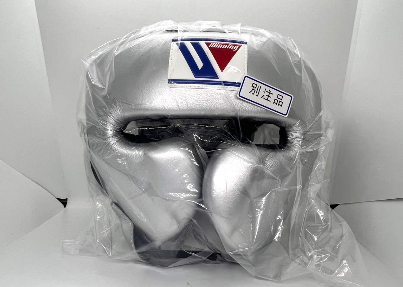 Winning Boxing Head gear Face Guard FG-2900 Silver Black size L JAPAN