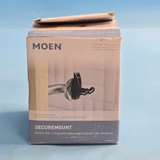 Moen SMA1000CH Home Care SecureMount Anchor, 1 Pair (2 Anchors) Chrome New