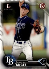 2016 Bowman Draft #BD-28 Easton McGee Tampa Bay Rays