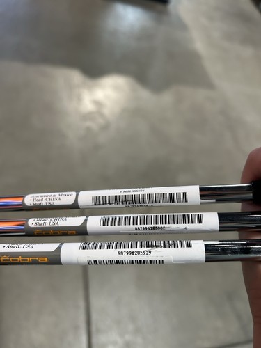 cobra black 60, 56, and 52 degree wedge with 8, 10 and 8 bounce - Picture 6 of 8