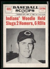 1961 Nu-Cards Baseball Scoops #405 Woodie Held