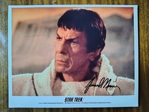 Leonard Nimoy Signed 8x10 photo Spock Star Trek 