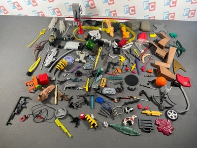Misc HUGE Figure Weapons Accessory Lot Kenner ToyBiz X-Men Spider-Man Set 154 pc