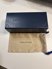 Louis Vuitton Sunglasses Case Box & Cloth Pouch Set Authentic LV Set